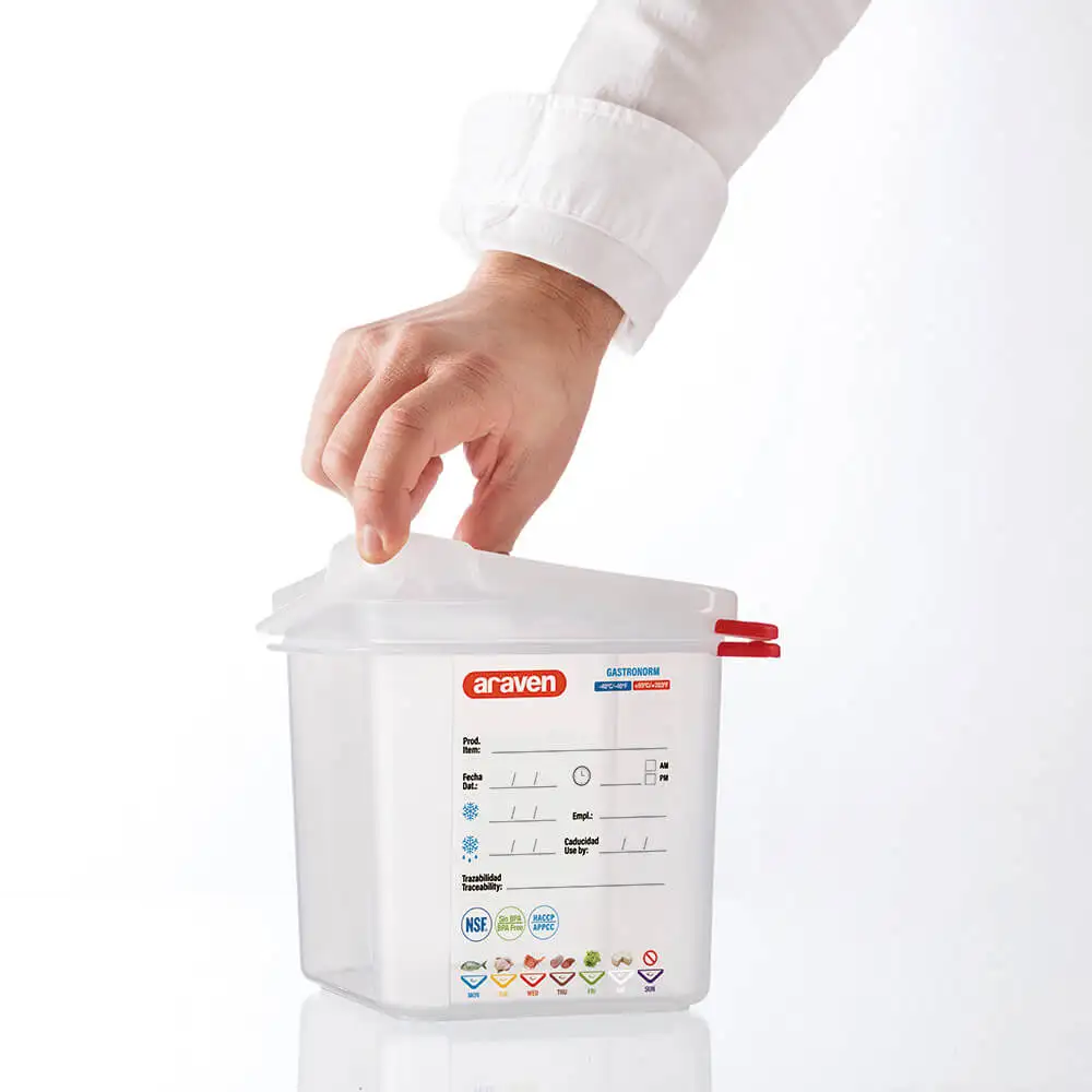 Контейнер полипропиленовый с герметичной крышкой, GN 1/4, H 150 мм.