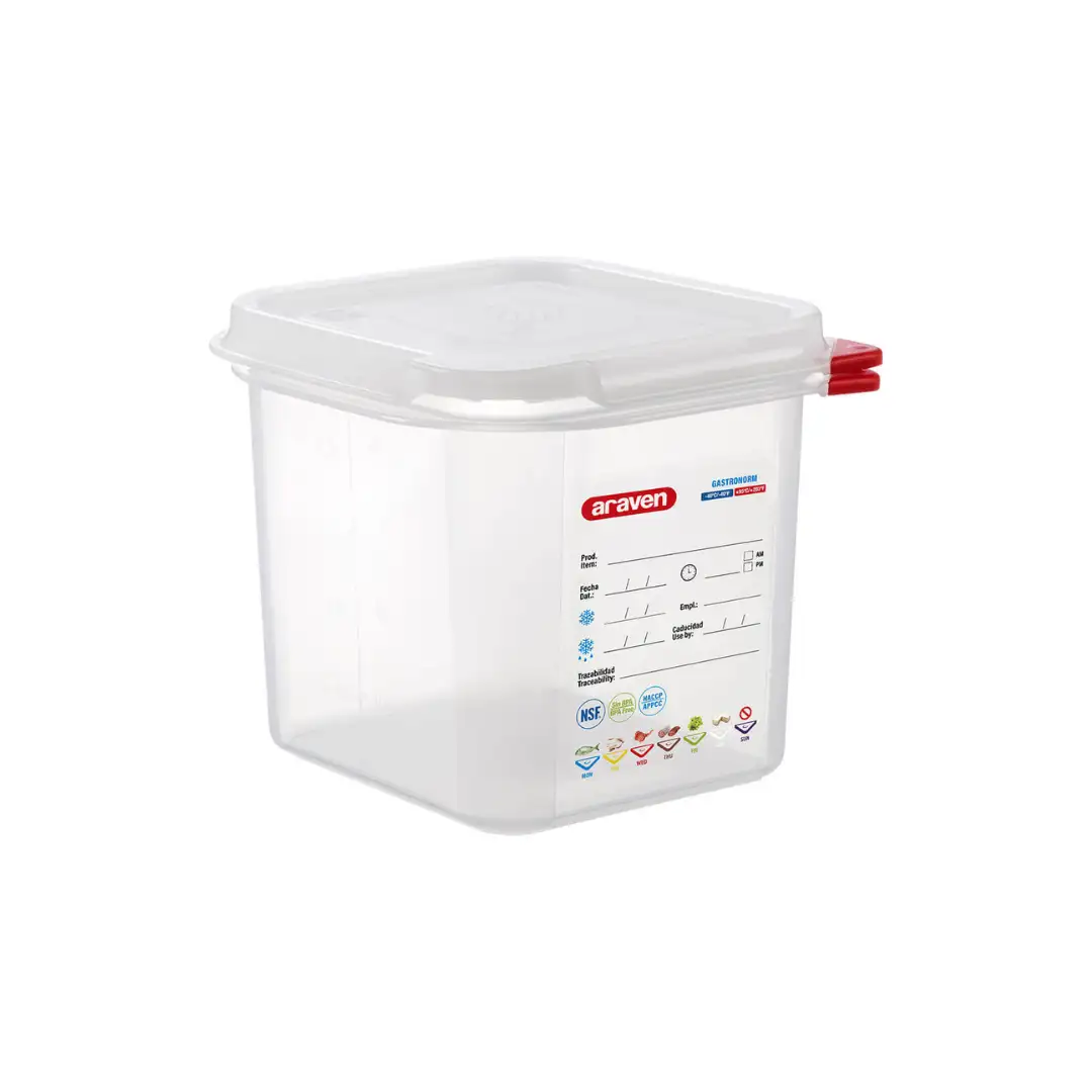 Контейнер полипропиленовый с герметичной крышкой, GN 1/4, H 150 мм.