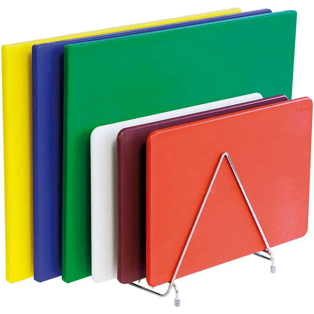 Профессиональная подставка из нержавеющей стали для 6 разделочных досок