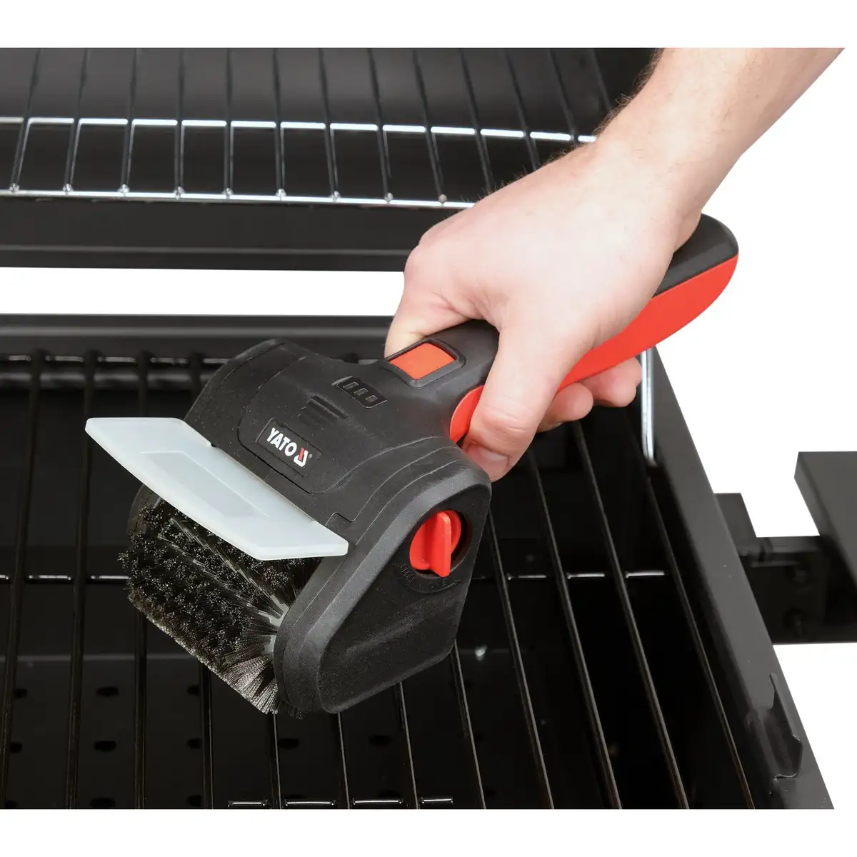 Электрическая щетка для гриля, 2000 мАч, YATO