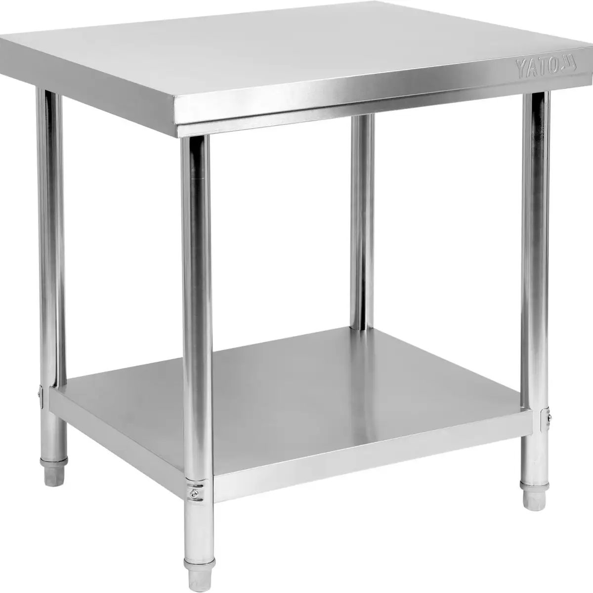 Стол из нержавеющей стали с полкой, 800×700×850 мм, YATO