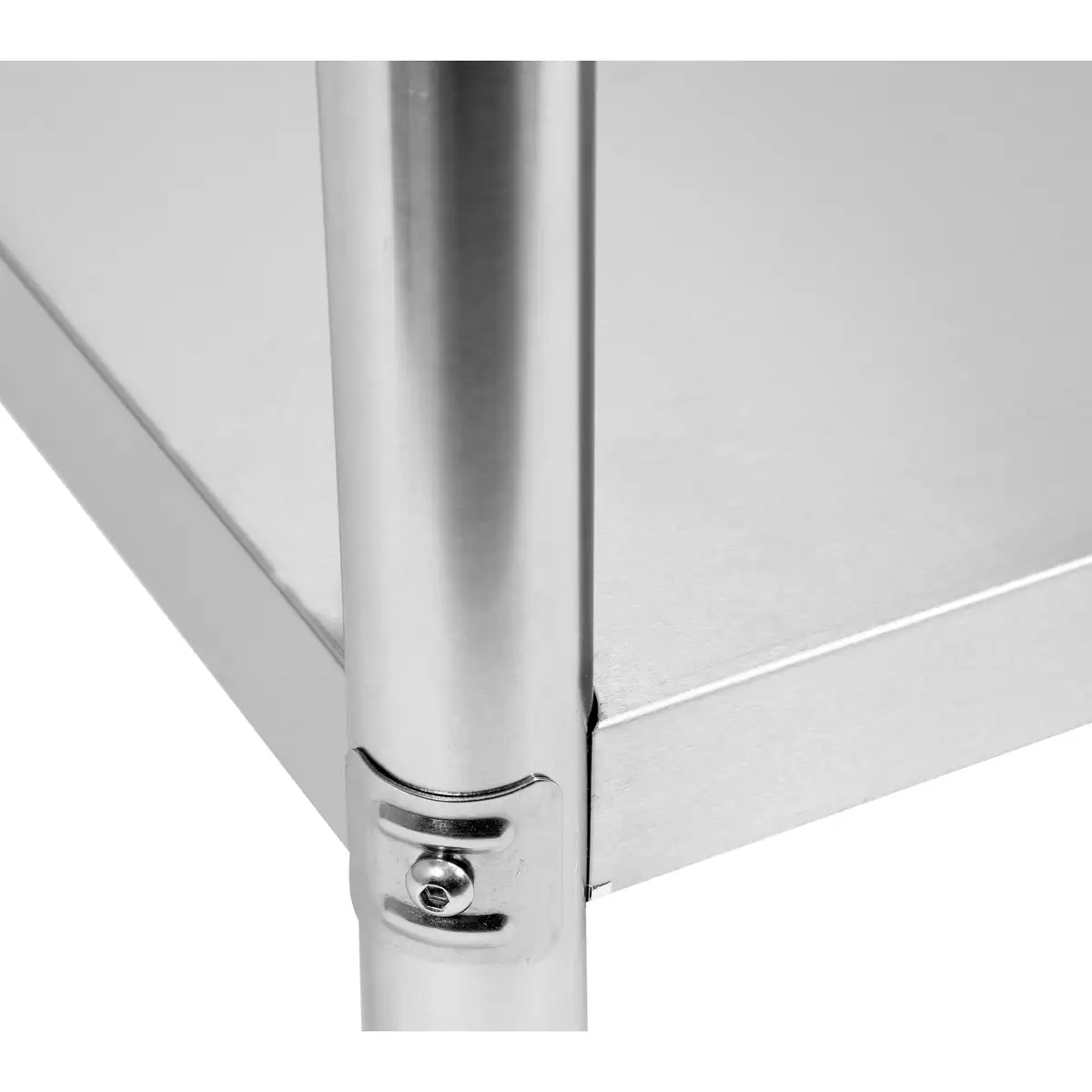 Стол из нержавеющей стали с полкой, 800×700×850 мм, YATO