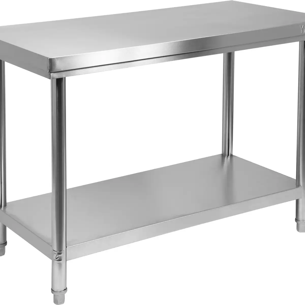 Стол из нержавеющей стали с полкой, 800×700×850 мм, YATO