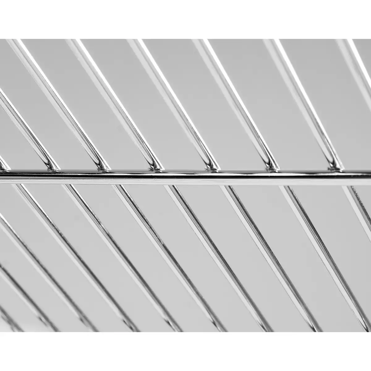 Перфорированная полка из хромированной стали для металлического стеллажа, 1520x457 мм