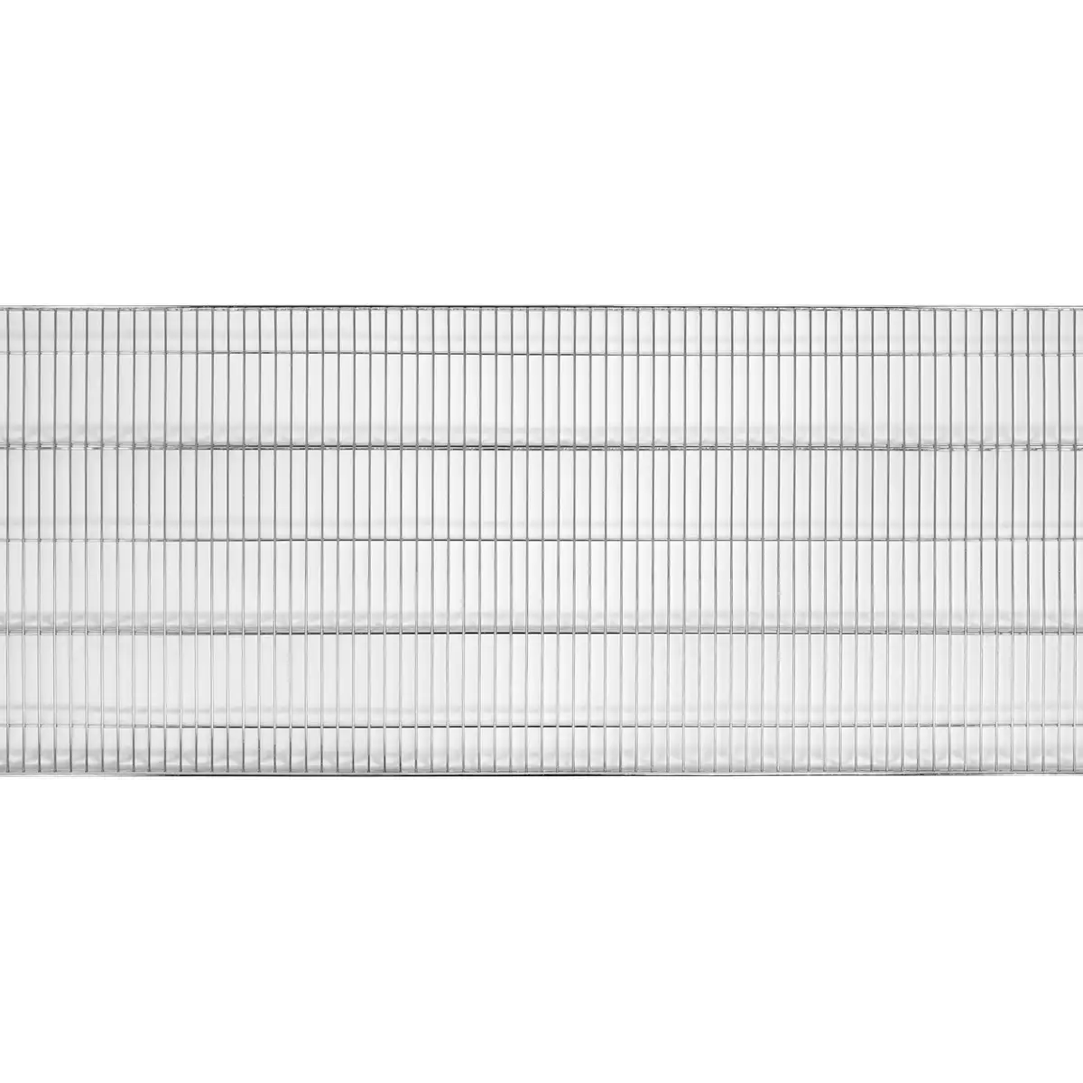 Перфорированная полка из хромированной стали для металлического стеллажа, 1520x457 мм