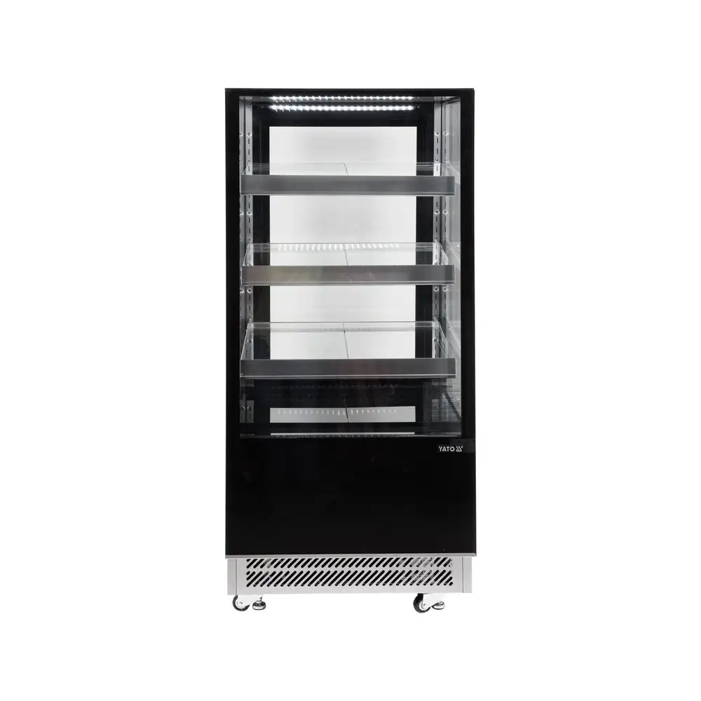 Холодильная витрина 350л, 650x805x1445 см, черная