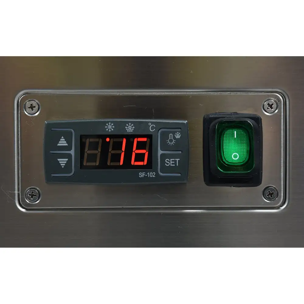 Холодильная витрина 350л, 650x805x1445 см, черная