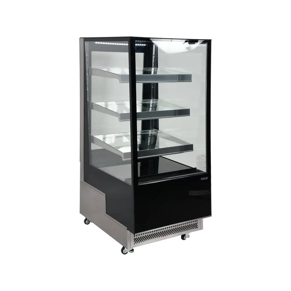 Холодильная витрина 350л, 650x805x1445 см, черная