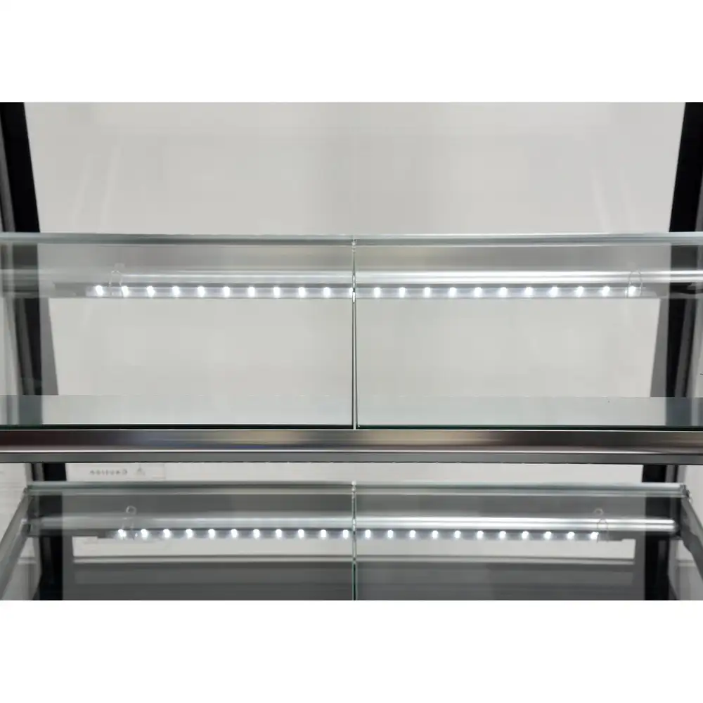 Холодильная витрина 350л, 650x805x1445 см, черная