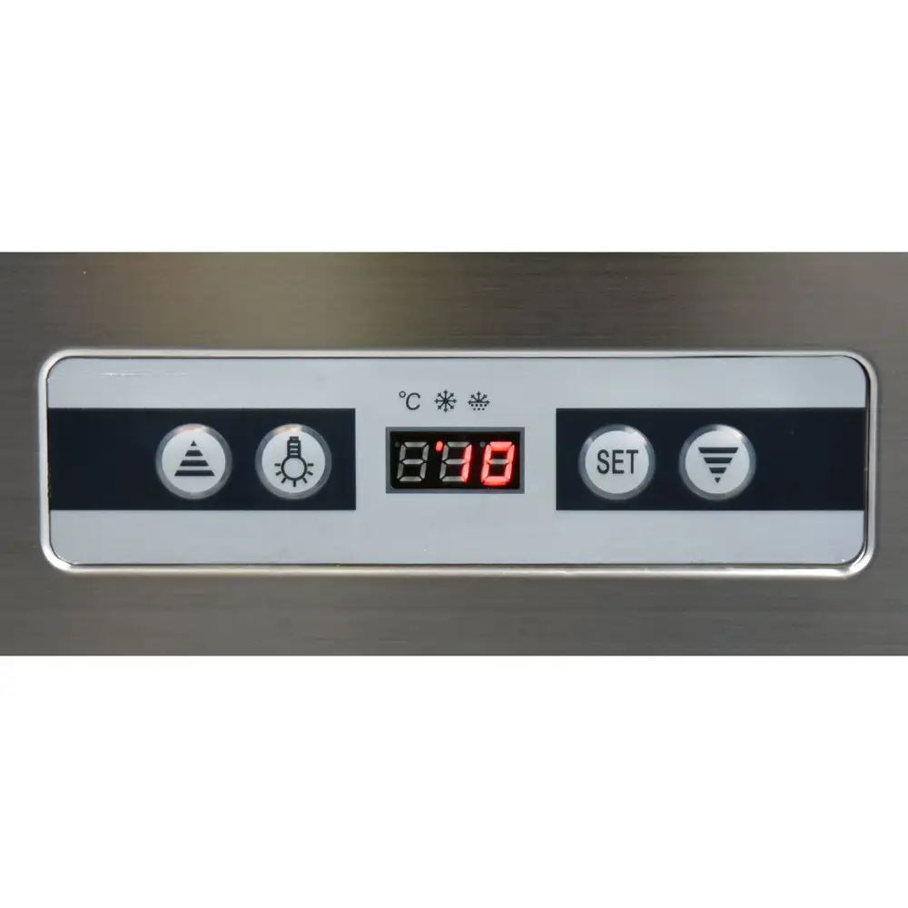 Холодильная витрина, 400 л, 650x650x1908 см, YATO