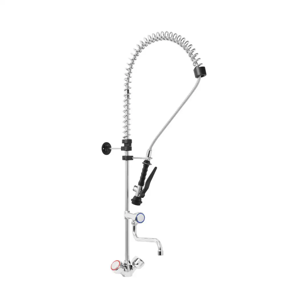 Профессиональный смеситель для мойки с душем и изливом