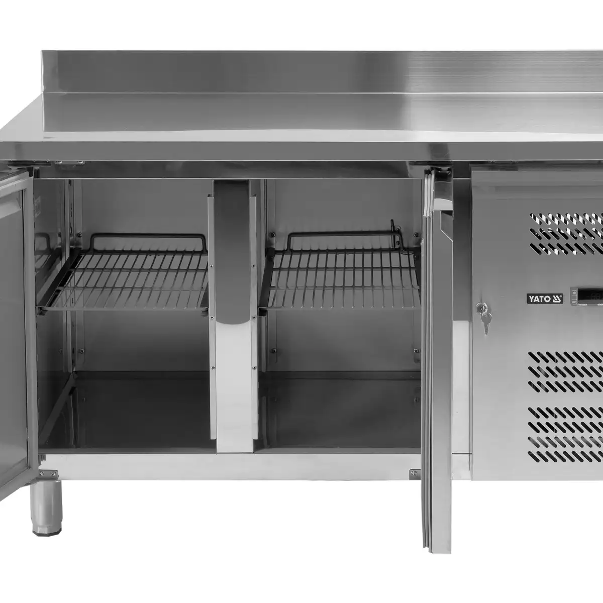 Морозильный стол 282 л, 1360x700x950 мм, 2 двери, YATO