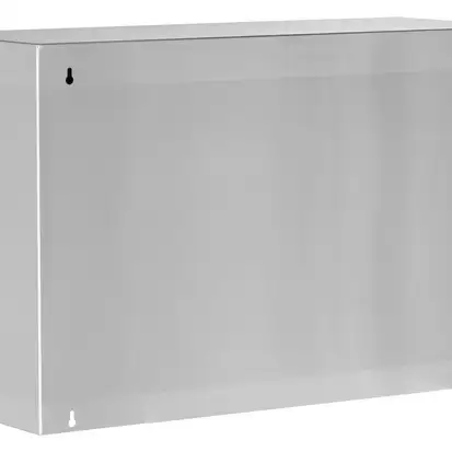 Навесной шкаф из нержавеющей стали с раздвижными дверями, высота 650 мм