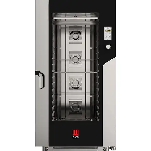 Печь пароконвекционная электрическая профессиональная TECNOEKA MILLENNIAL TOUCH SCREEN Bakery 6 уровней 600×400 мм, сенсорная панель TFT 7”, конвекция + пар, Airflowlogic / Humilogic / Drylogic, 30–270°C, 11,4 кВт, 380–400В, реверсивные вентиляторы