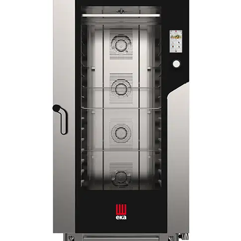 Печь пароконвекционная электрическая профессиональная TECNOEKA MILLENNIAL TOUCH SCREEN Bakery 6 уровней 600×400 мм, сенсорная панель TFT 7”, конвекция + пар, Airflowlogic / Humilogic / Drylogic, 30–270°C, 11,4 кВт, 380–400В, реверсивные вентиляторы