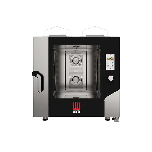 Печь пароконвекционная электрическая профессиональная TECNOEKA MILLENNIAL TOUCH SCREEN Bakery 6 уровней 600×400 мм, сенсорная панель TFT 7”, конвекция + пар, Airflowlogic / Humilogic / Drylogic, 30–270°C, 11,4 кВт, 380–400В, реверсивные вентиляторы