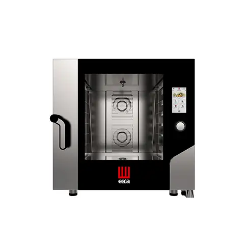Печь пароконвекционная электрическая профессиональная TECNOEKA MILLENNIAL TOUCH SCREEN Bakery 6 уровней 600×400 мм, сенсорная панель TFT 7”, конвекция + пар, Airflowlogic / Humilogic / Drylogic, 30–270°C, 11,4 кВт, 380–400В, реверсивные вентиляторы