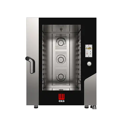 Печь пароконвекционная электрическая профессиональная TECNOEKA MILLENNIAL TOUCH SCREEN Bakery 6 уровней 600×400 мм, сенсорная панель TFT 7”, конвекция + пар, Airflowlogic / Humilogic / Drylogic, 30–270°C, 11,4 кВт, 380–400В, реверсивные вентиляторы