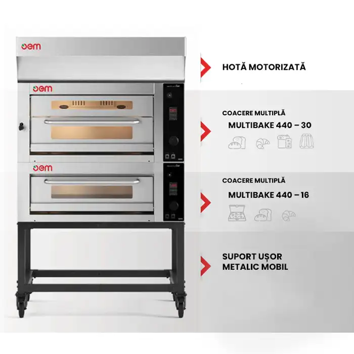 Многофункциональная статическая электрическая духовка MULTIBAKE 440 H16 EVO OEM