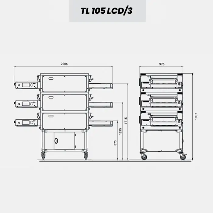 Профессиональная электрическая, статическая туннельная печь для пиццы, OEM TUNNEL TL45T1 