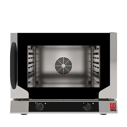 Конвекционная электрическая печь с прямым впрыском пара, 4 уровня 429×345 мм, электромеханическое управление, 100–260 °C, 3,15 кВт, подключение 220–230 В