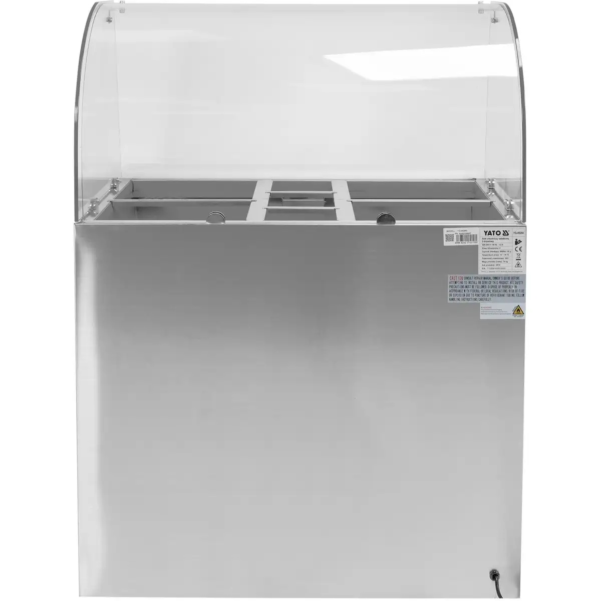 Охлаждаемый стол с надстройкой 240 л, 2 двери, YATO