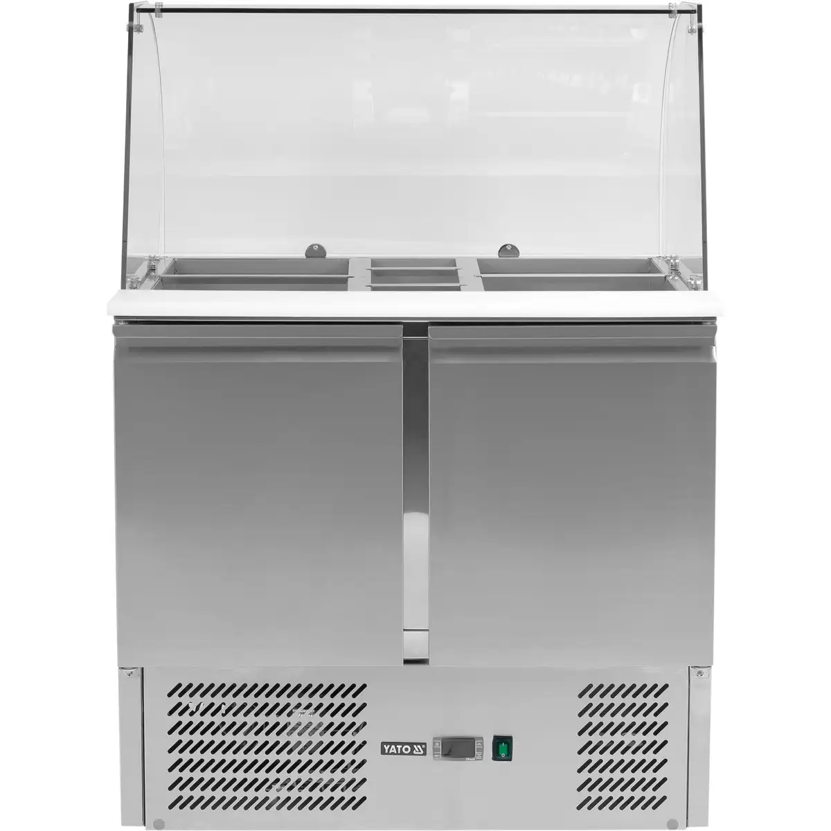 Охлаждаемый стол с надстройкой 240 л, 2 двери, YATO