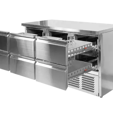 Холодильный стол 368 л с 6 ящиками, YATO