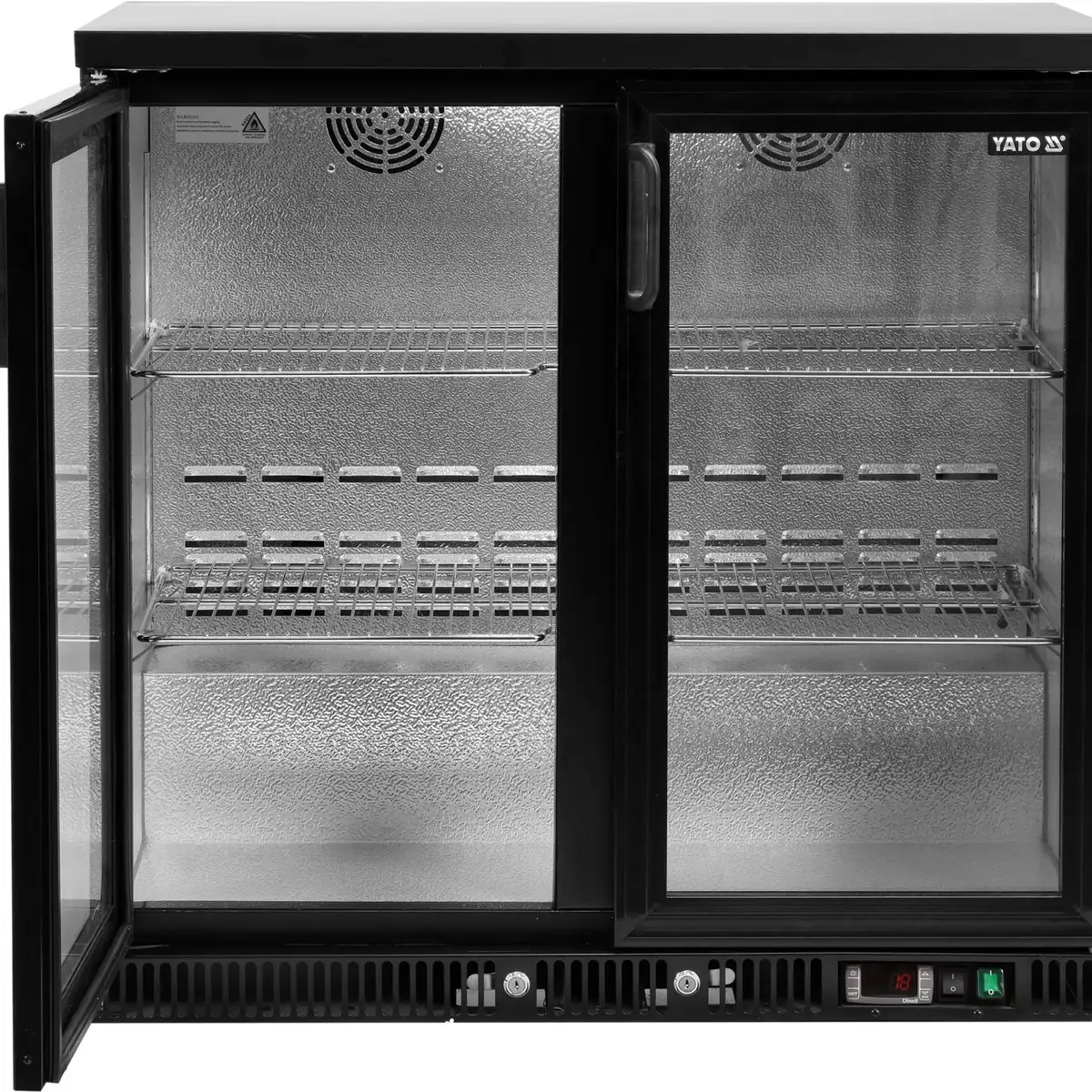 Холодильный шкаф для бутылок, 2 двери, 920x515x905 мм, 227 л, YATO