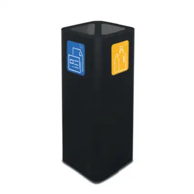 Мусорное ведро с 2 секциями STIL CASA, 60 л, 300x300x800 мм