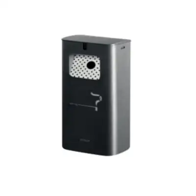 Пепельница стальная настенная, STIL CASA, 2 л, 175х105х340 мм, 3 кг, чёрная