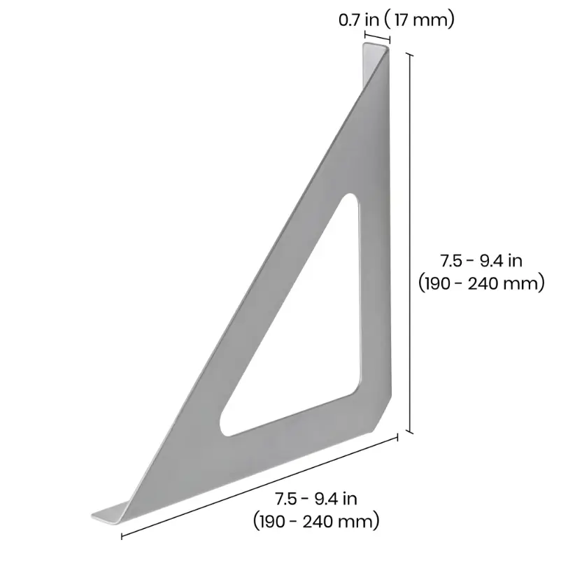 Cет Triangolo 600x250x19 mm, белый/белый