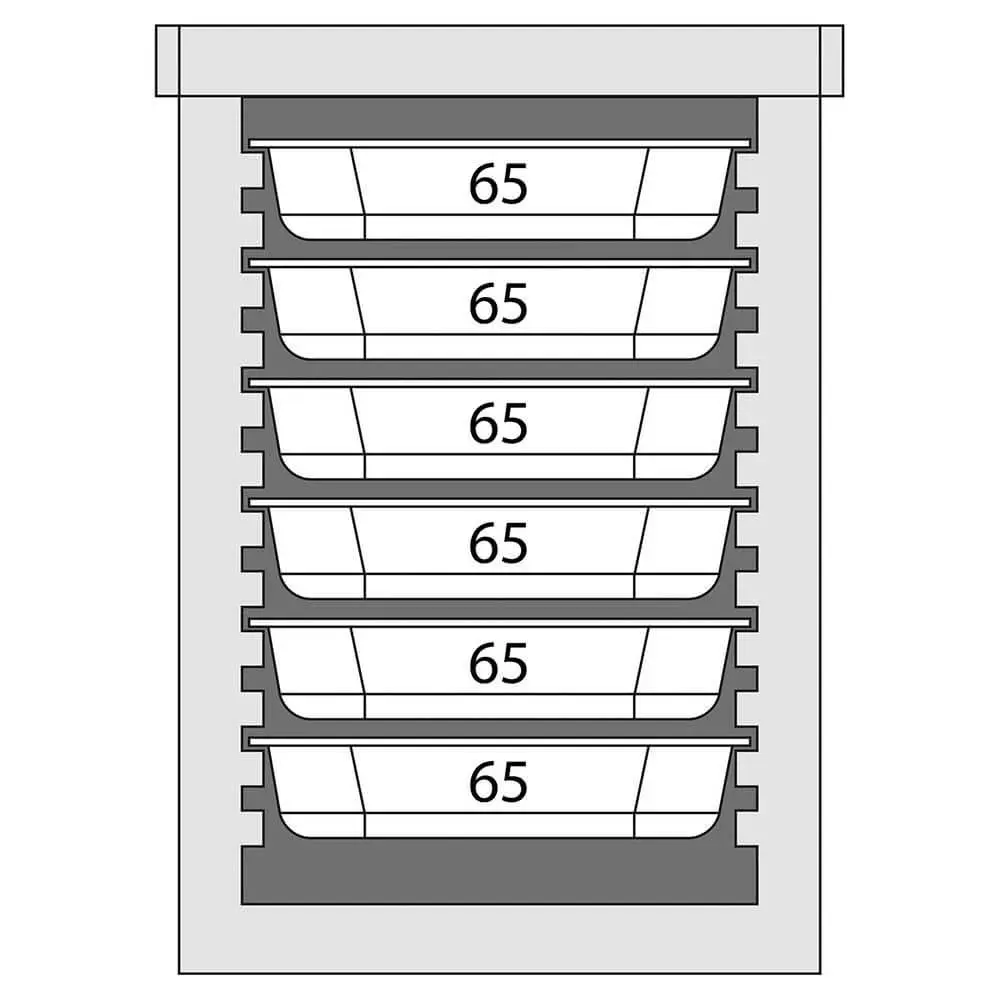Транспортировочный термоконтейнер из полиэтилена для GN, 86 л, 650×450×625 мм