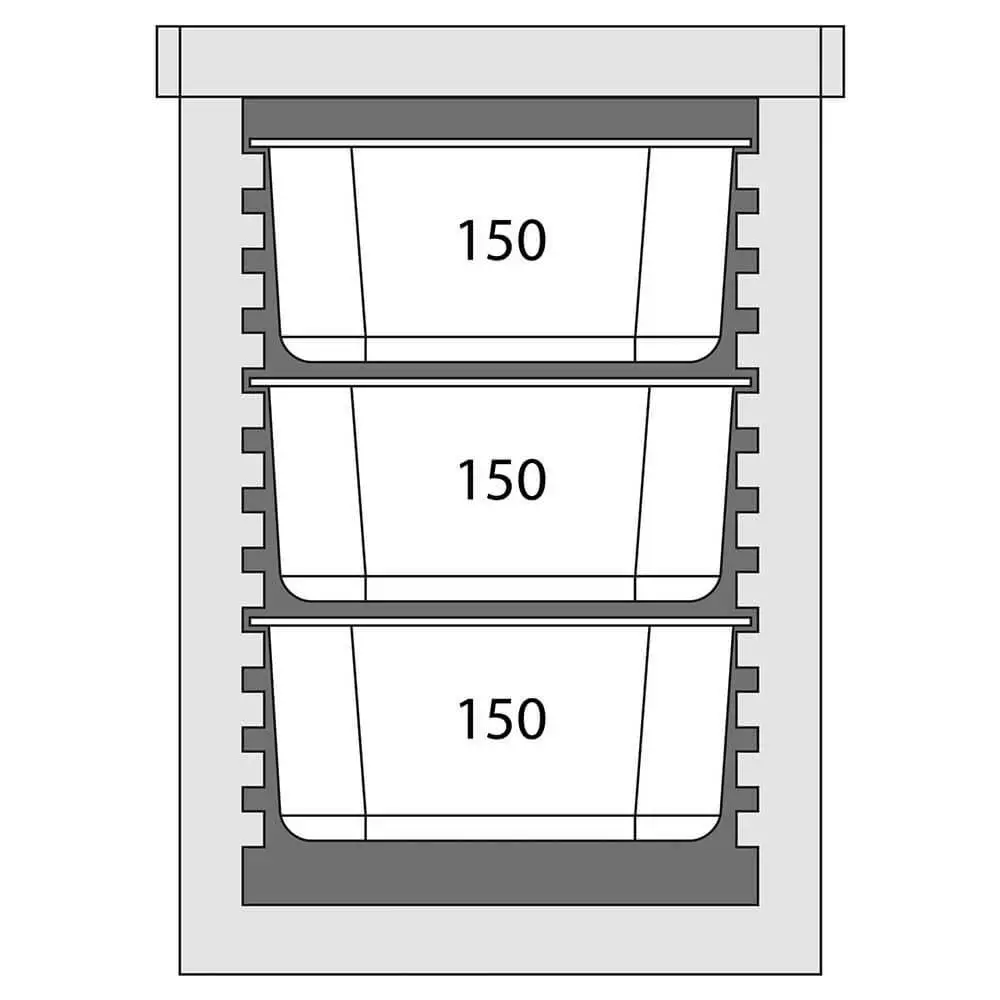 Транспортировочный термоконтейнер из полиэтилена для GN, 86 л, 650×450×625 мм