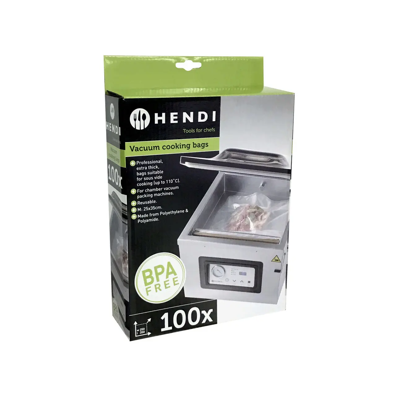 Пакеты для Sous-vide для вакуумных упаковочных машин, Упакованы по 100, 400x300 мм