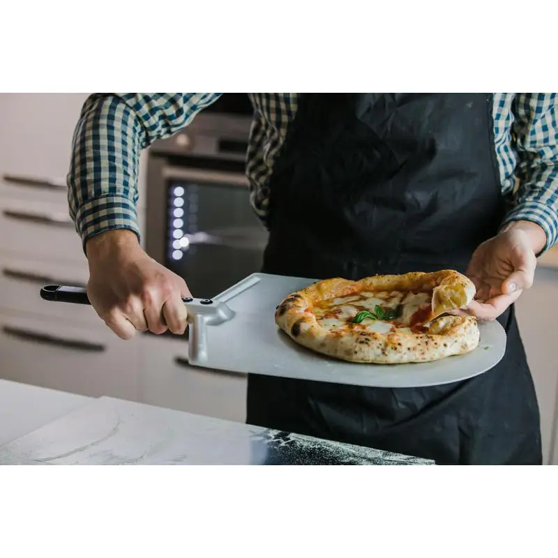 Amica Classica pizza peel, made of aluminum, short handle, head size 300x300 mm