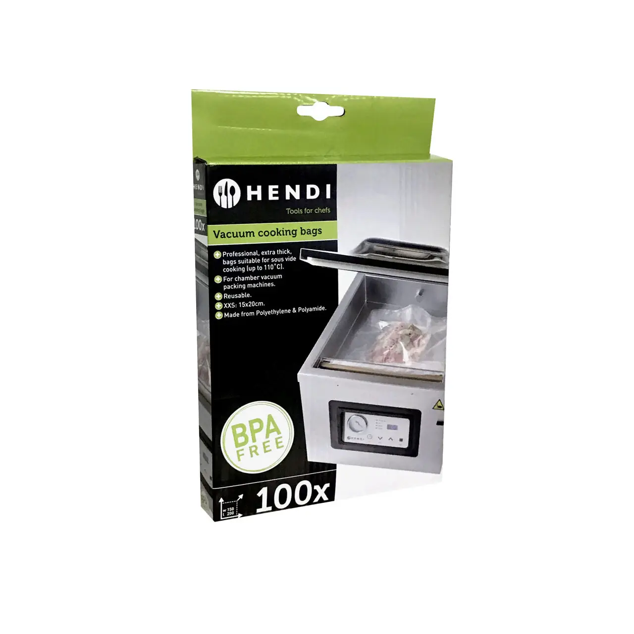 Пакеты для Sous-vide для вакуумных упаковочных машин, Упакованы по 100, 400x300 мм