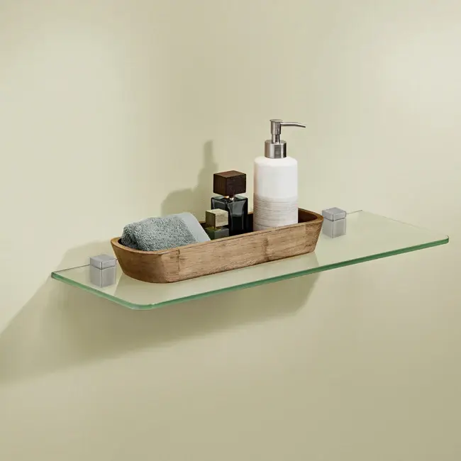 Стандартная полка Glassline, из прозрачного стекла, 420x120x8 мм