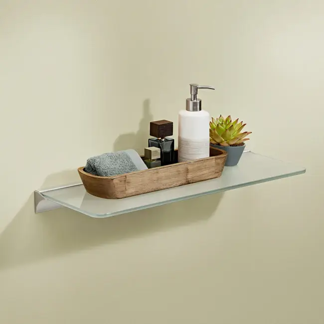 Стандартная полка Glassline, из прозрачного стекла, 420x120x8 мм