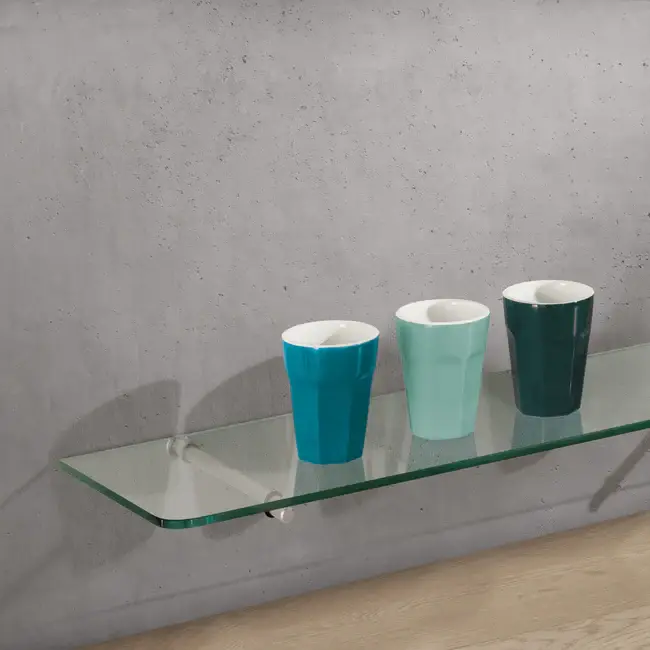 Стандартная полка Glassline, из прозрачного стекла, 420x120x8 мм