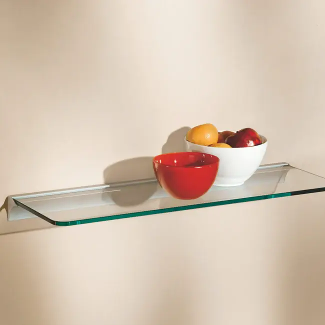 Стандартная полка Glassline, из прозрачного стекла, 420x120x8 мм