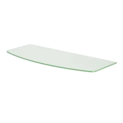 Выпуклая полка Glassline, из прозрачного стекла, размер 600×200/240×8 мм
