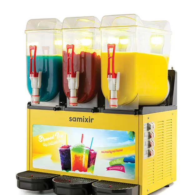 Диспенсер для Холодных Напитков 3x12 l Желтый SLUSH Triple Allure