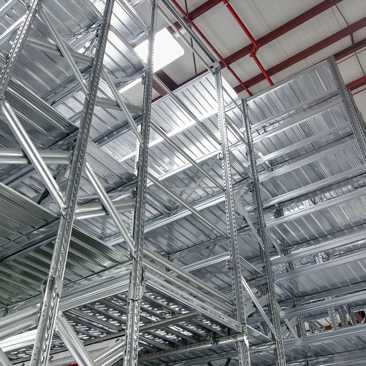 Профессиональная многоуровневая система хранения для складов Серия Walkways & Mezzanines