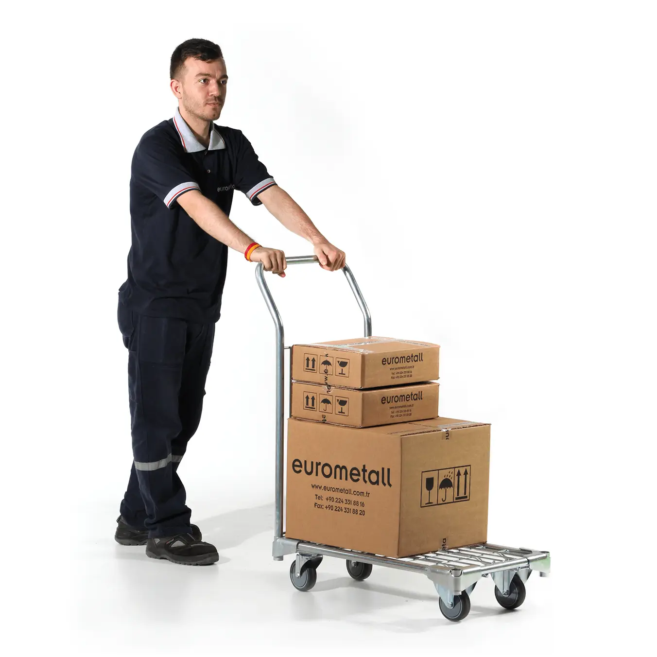 Тележка Cargo Eurocar AT2, 890×450×700 мм, грузоподъёмность 200 кг