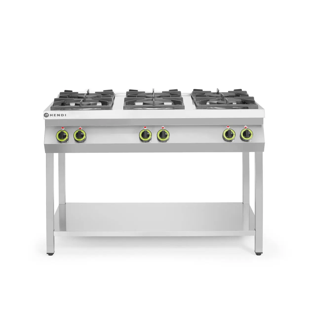 Профессиональная газовая плита Hendi Kitchen Line с 6 конфорками HENDI