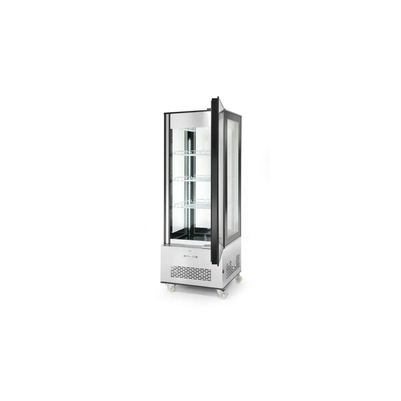 Холодильная витрина с двойным остеклением и LED-подсветкой 550 л 850×650×1908 мм