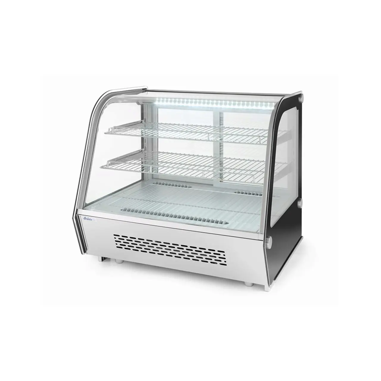 Настольные холодильные витрины с изогнутым стеклом и LED-подсветкой