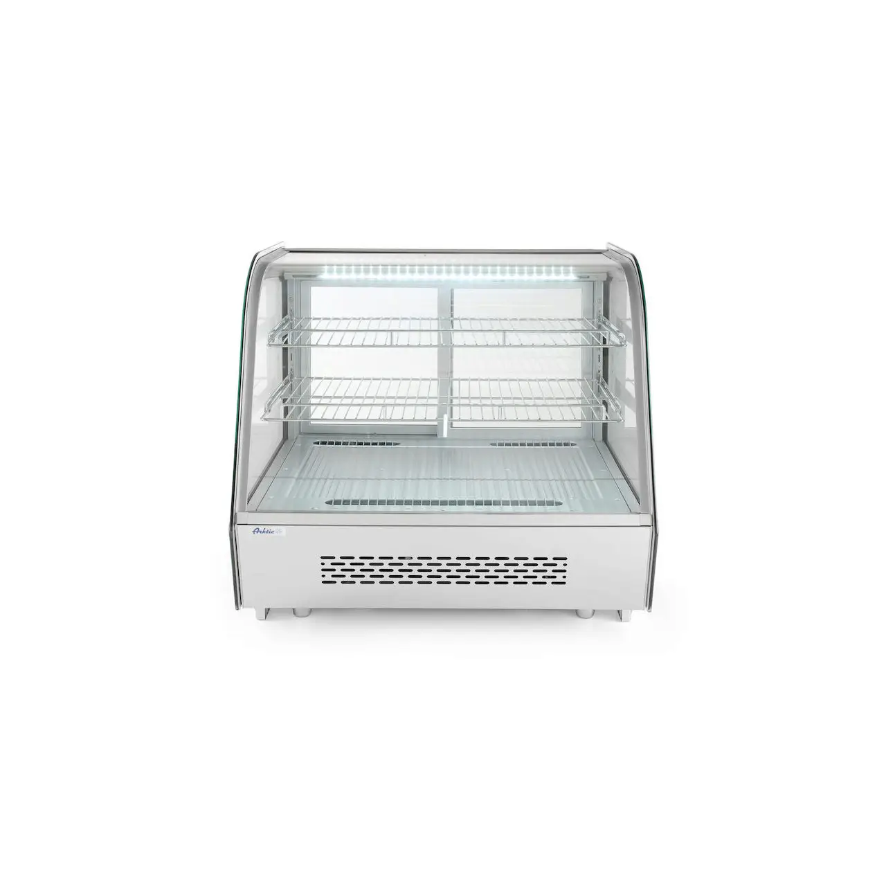 Настольные холодильные витрины с изогнутым стеклом и LED-подсветкой