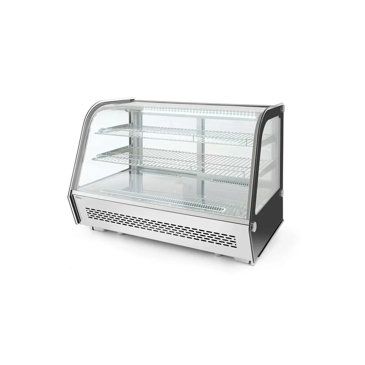 Настольные холодильные витрины с изогнутым стеклом и LED-подсветкой